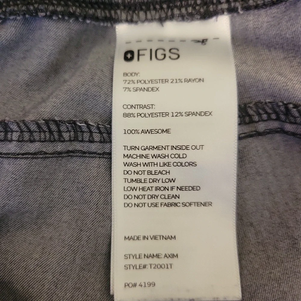 FIGS Kade Cargo Scrub Pants Gray Size XL-T